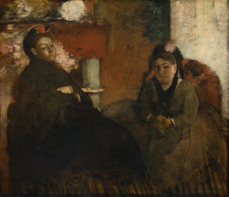 Rouva Lislen ja Rouva Loubensin muotokuva - Edgar Degas