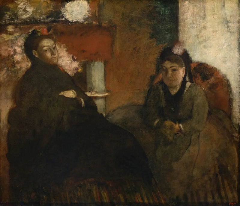 Rouva Lislen ja Rouva Loubensin muotokuva - Edgar Degas