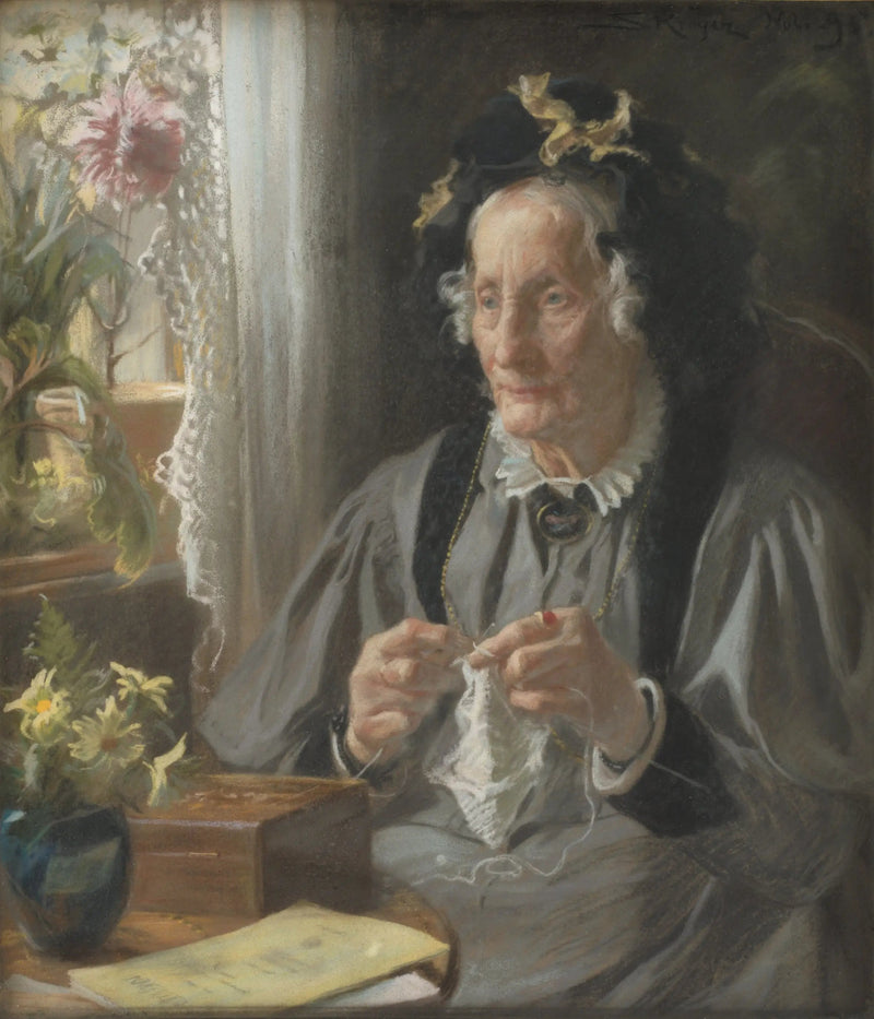 Mme S. A. Casse, syntynyt Engelbreth - Peder Severin Krøyer muotokuva