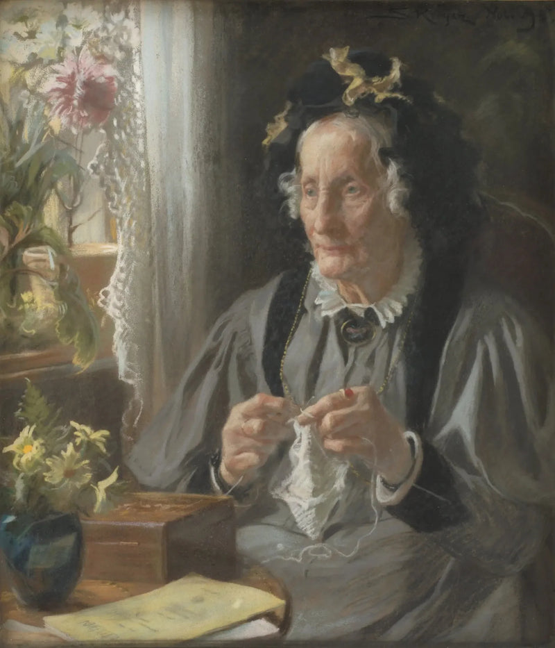 Mme S. A. Casse, syntynyt Engelbreth - Peder Severin Krøyer muotokuva