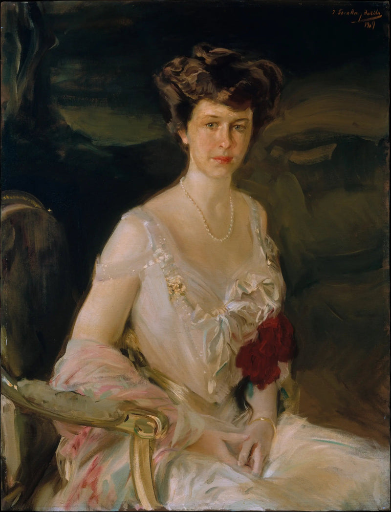 Rouva Winthrop W. Aldrichin muotokuva - Joaquín Sorolla