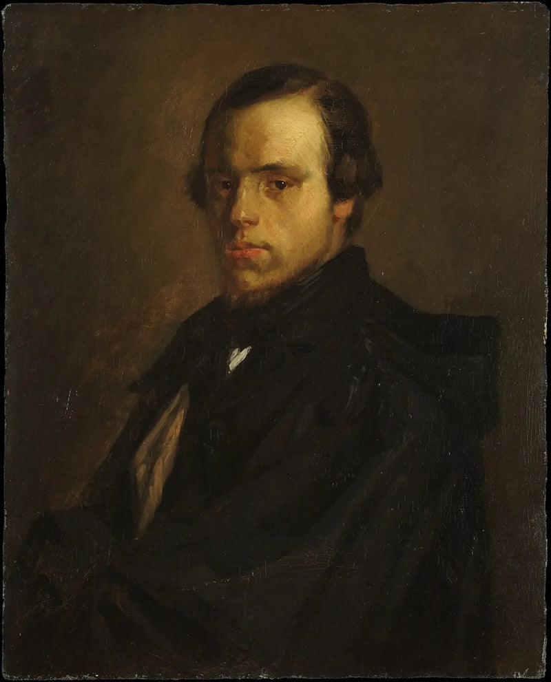 Monsieur le Courtois'n muotokuva, taiteilijan velipuoli - Jean-François Millet