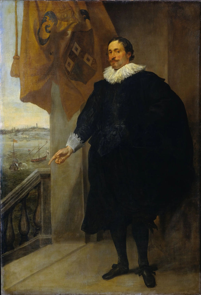 Nicolas van der Borghtin muotokuva. Antwerpenin kauppias - Antoine van Dyck