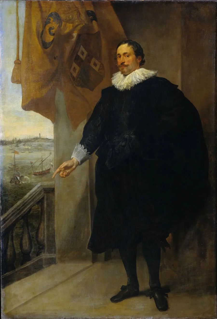 Nicolas van der Borghtin muotokuva. Antwerpenin kauppias - Antoine van Dyck