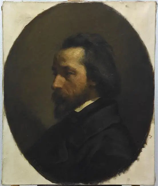 Paul François Collotin muotimyyjän muotokuva - Jean-François Millet