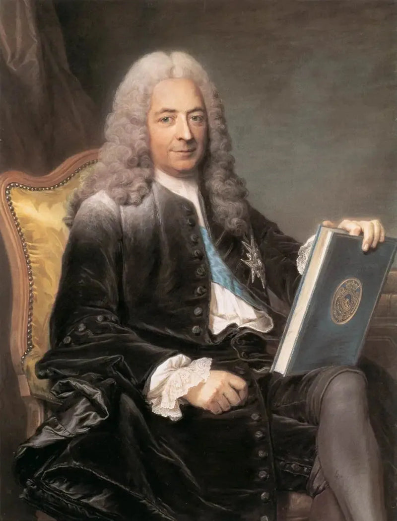 Philibert Orryn muotokuva (1689-1747) - Maurice-Quentin de La Tour