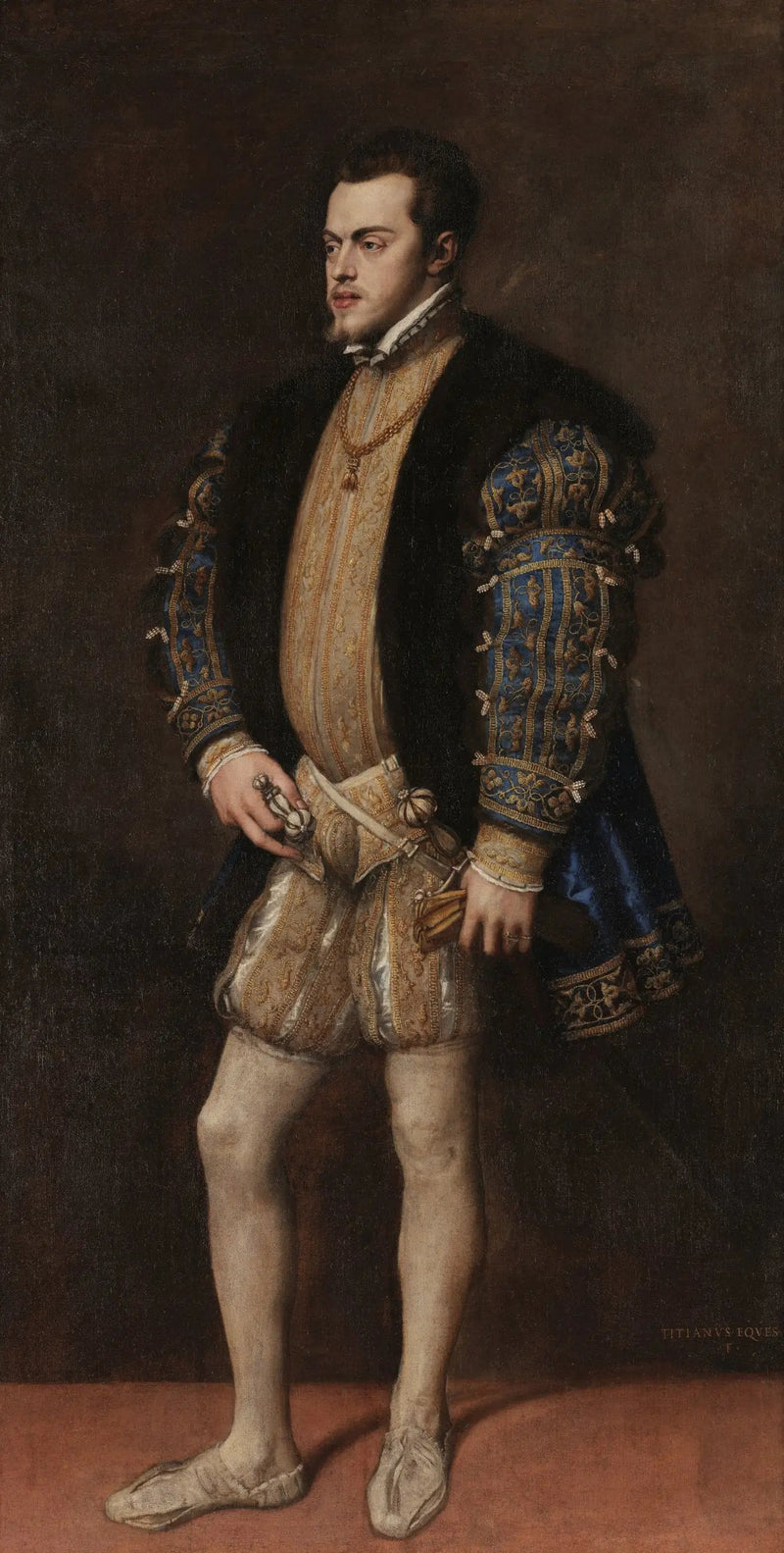 Philippe II:n muotokuva - Titian