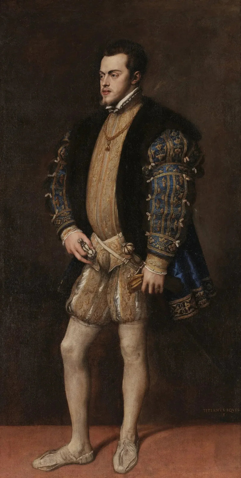 Philippe II:n muotokuva - Titian