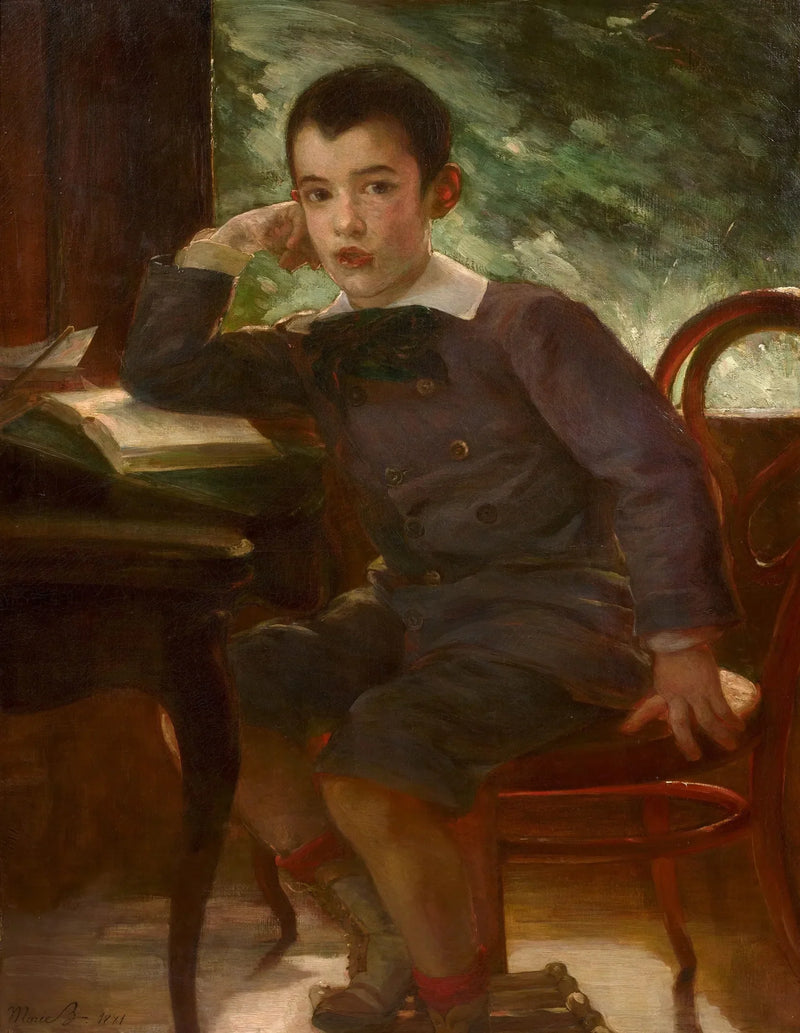 Pierre Bracquemond lapsena, taiteilijan poika - Marie Bracquemond