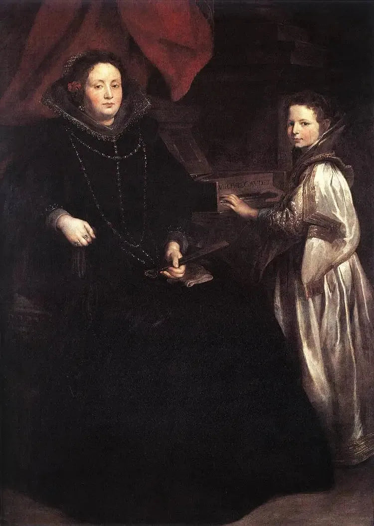 Porzia keisarinna ja hänen tyttärensä Maria Francesca - Antoine van Dyck