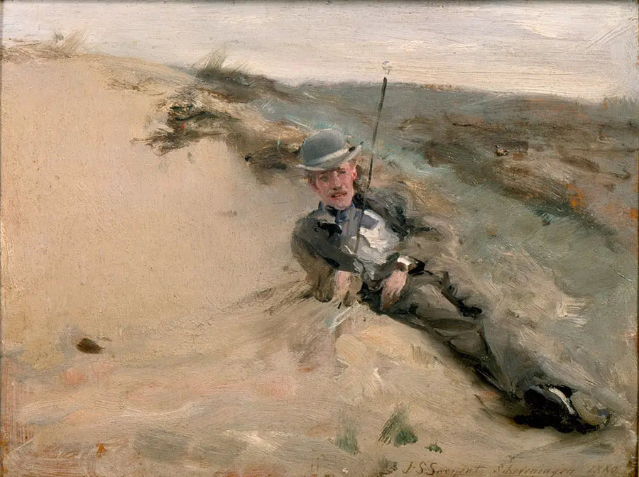 Ralph Curtisin muotokuva Scheveningenin rannalla - John Singer Sargent
