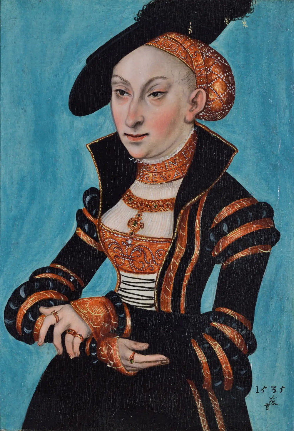 Portrait de Sibylle de Saxe - Lucas Cranach the Elder - Alpha Reproduction