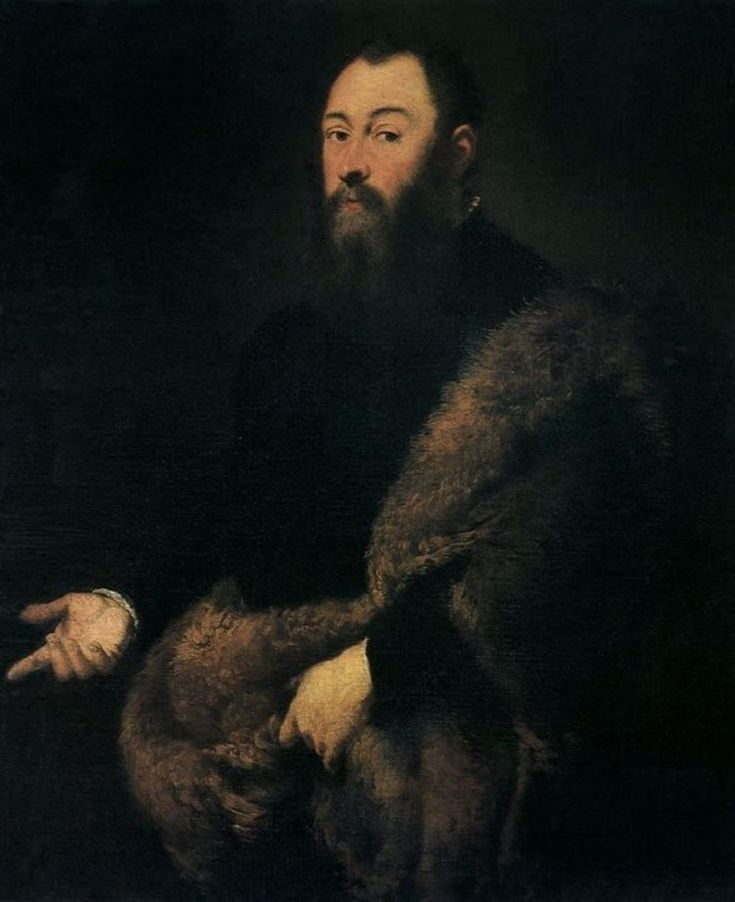 Sigismund II Augusten muotokuva (1520–1572) - Jacopo Tintoretto