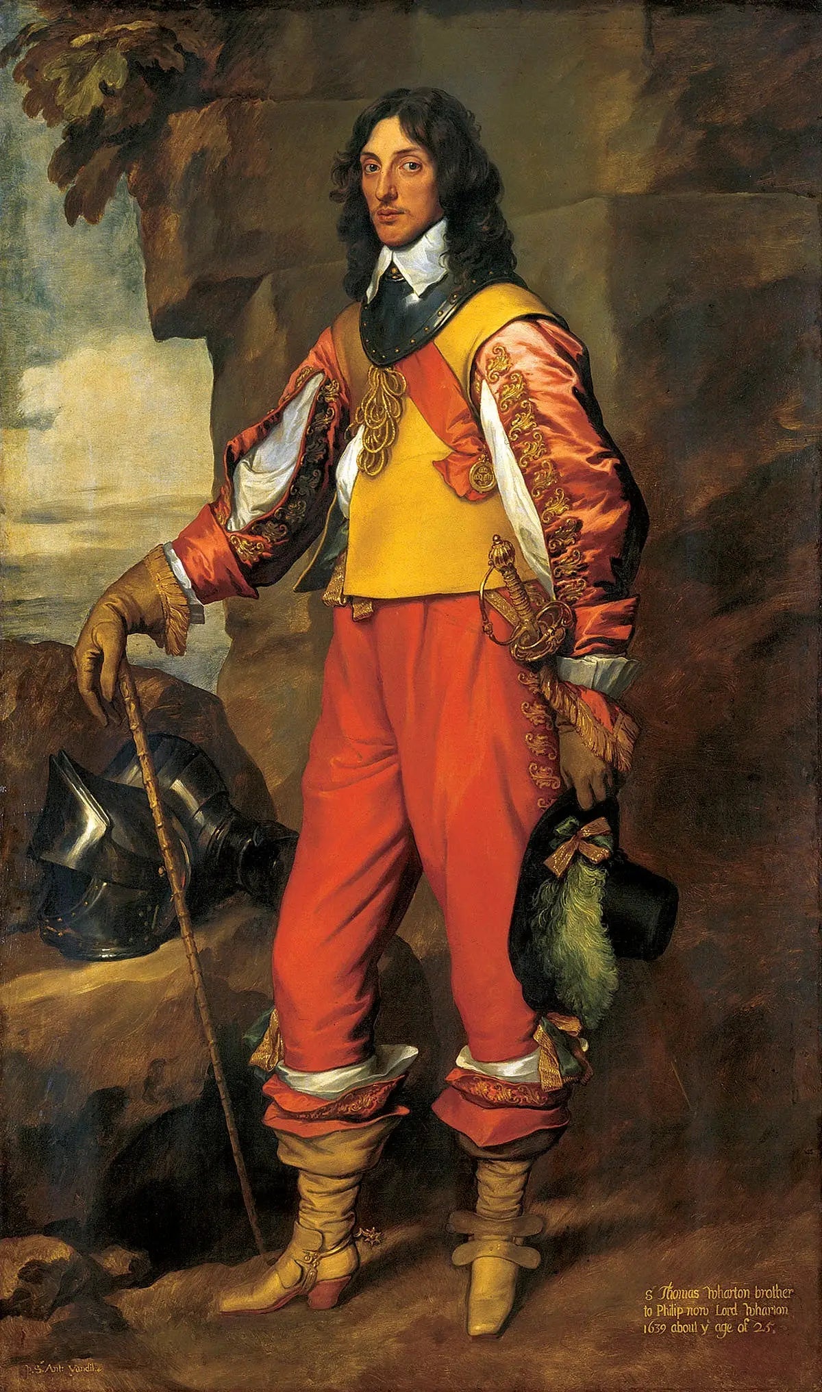 Portrait de Sir Thomas Wharton (1615-1684) - Antoine van Dyck image 1 copie de tableau peinte à la main