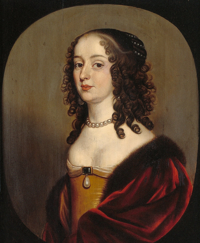 Sophie van de Paltsin muotokuva (1630–1714), Ernst August I:n, Hannoverin vaaliruhtinaan, vaimo - Gerrit van Honthorst