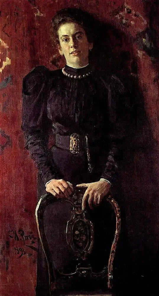 Portraitti Tatiana Lvovna Tolstoï, kirjailijan tytär - Ilya Repin