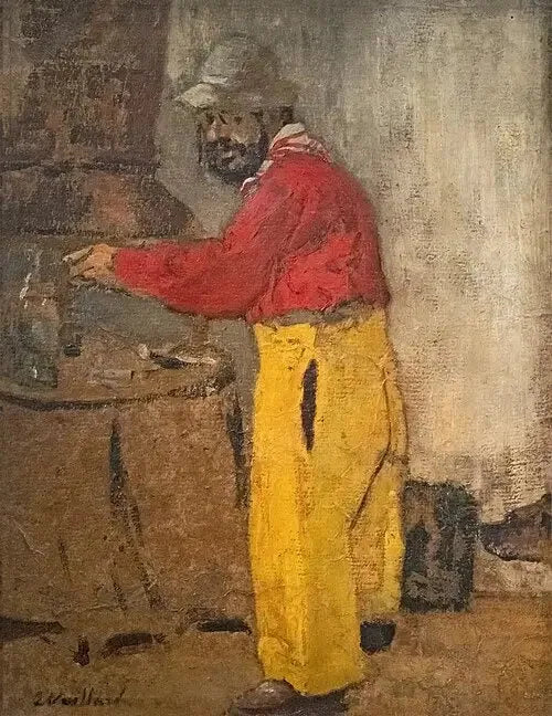 Toulouse Lautrecin muotokuva, Villeneuve-sur-Yonne, Natansonien luona - Édouard Vuillard