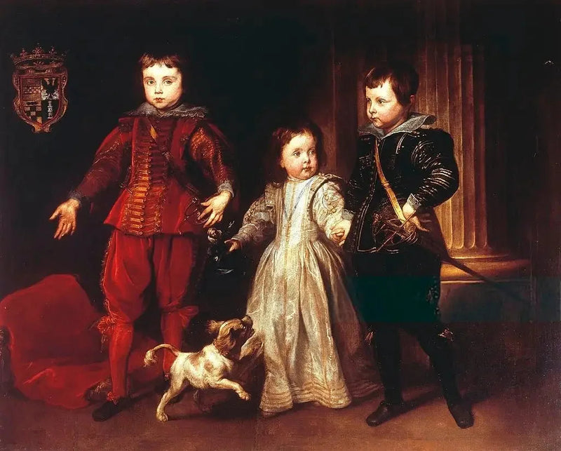 Spinolan perheen kolmen lapsen muotokuva - Antoine van Dyck
