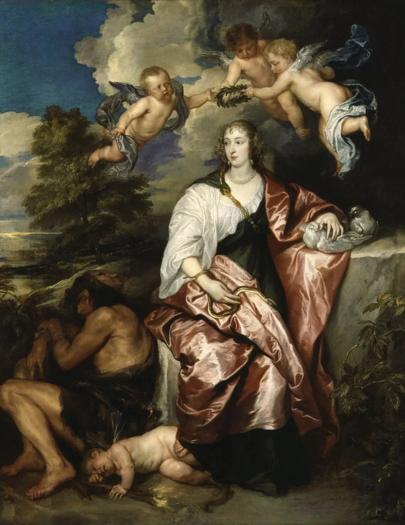 Venetia, Lady Digbyn muotokuva - Antoine van Dyck