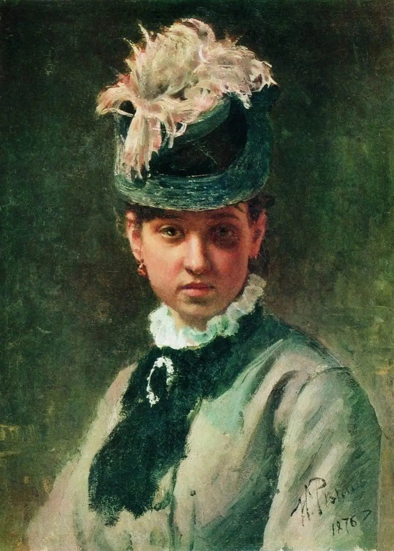 Vera Repinan muotokuva - Ilya Repin