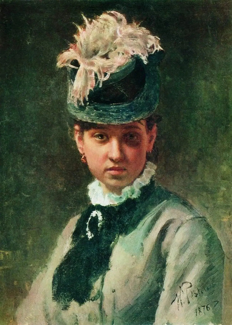 Vera Repinan muotokuva - Ilya Repin