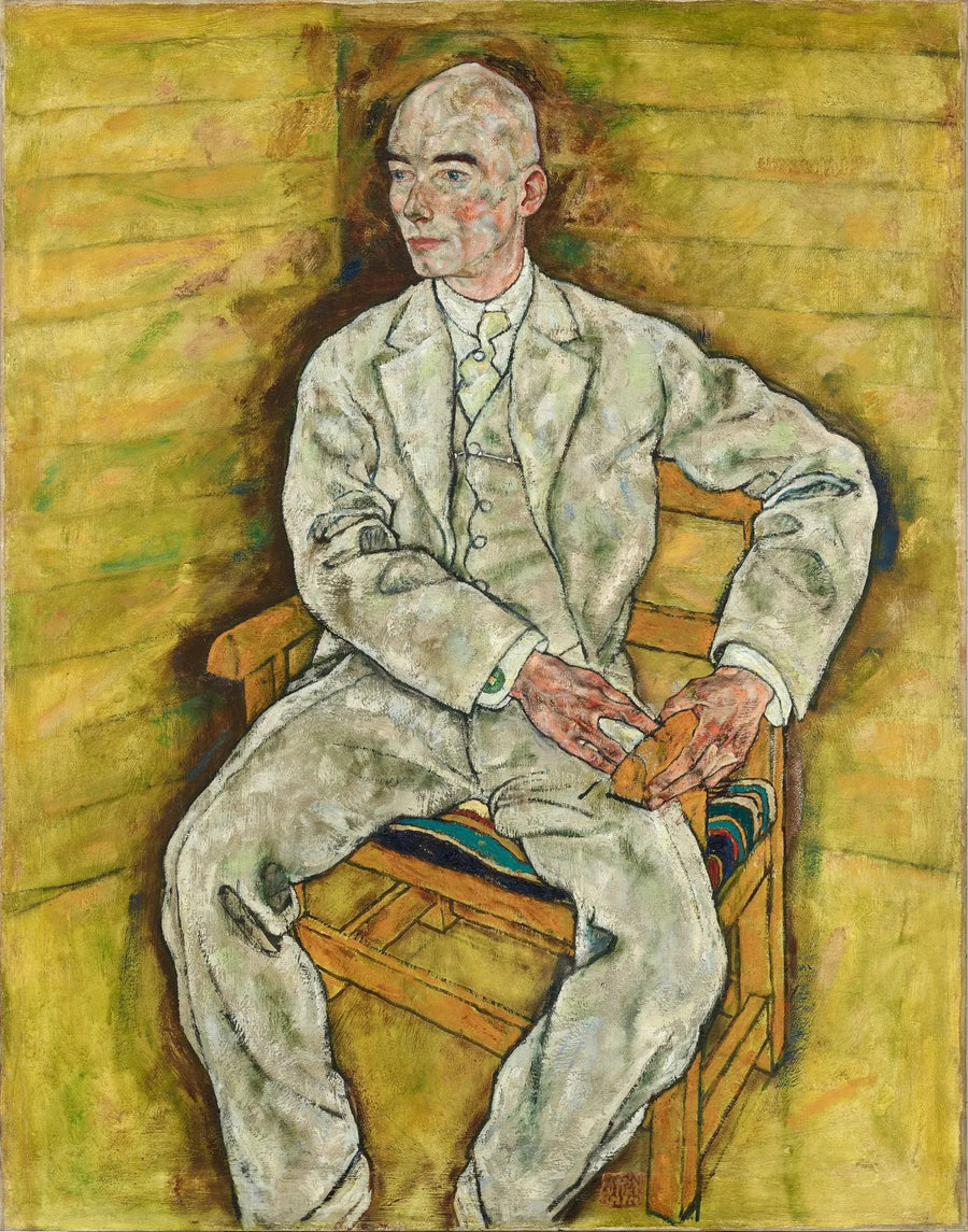 Victor Ritter von Bauerin muotokuva - Egon Schiele