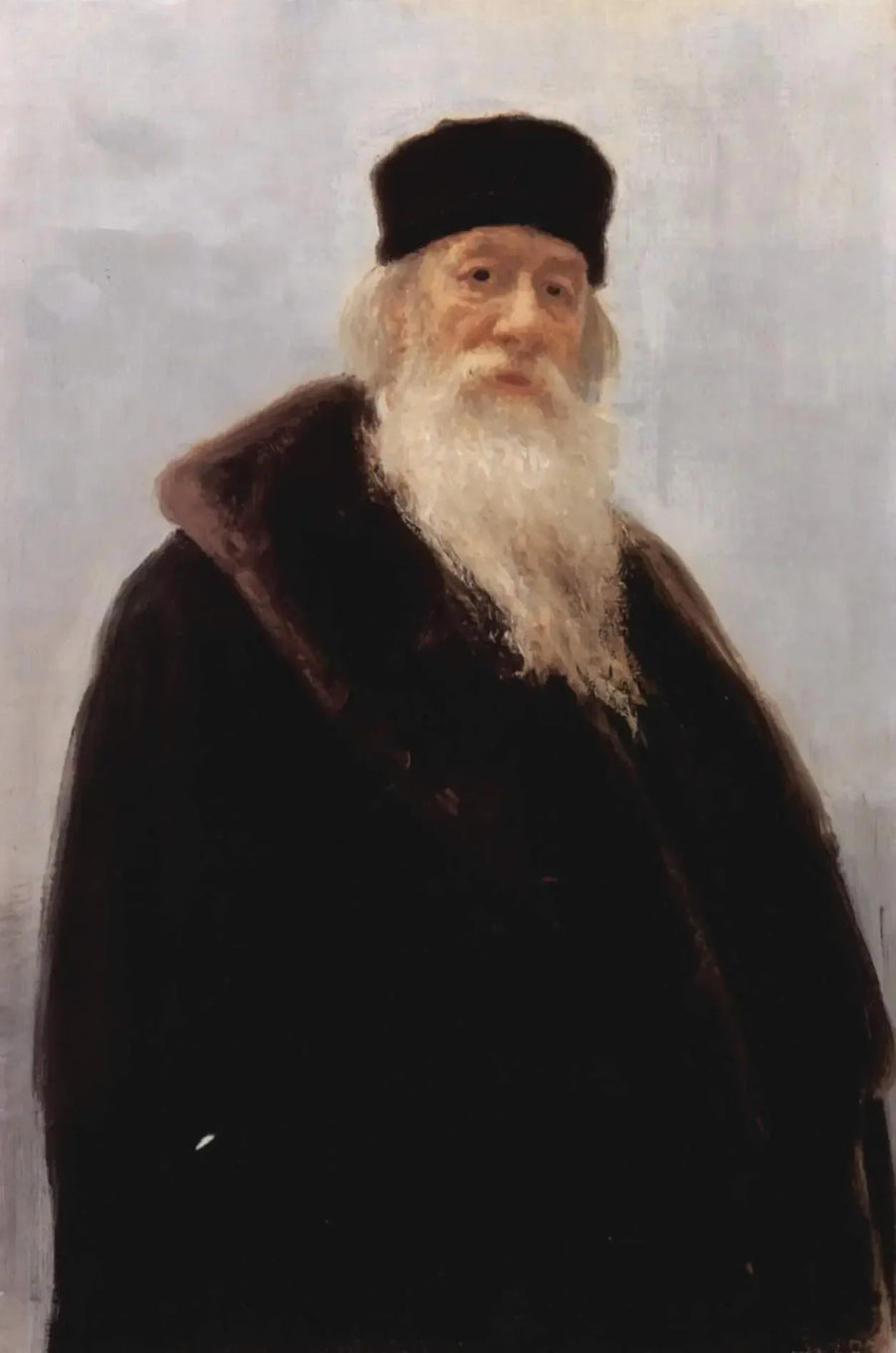 Vladimir Vasilievich Stasovin muotokuva, venäläinen taidehistorioitsija ja musiikkikirjoitus - Ilya Repin