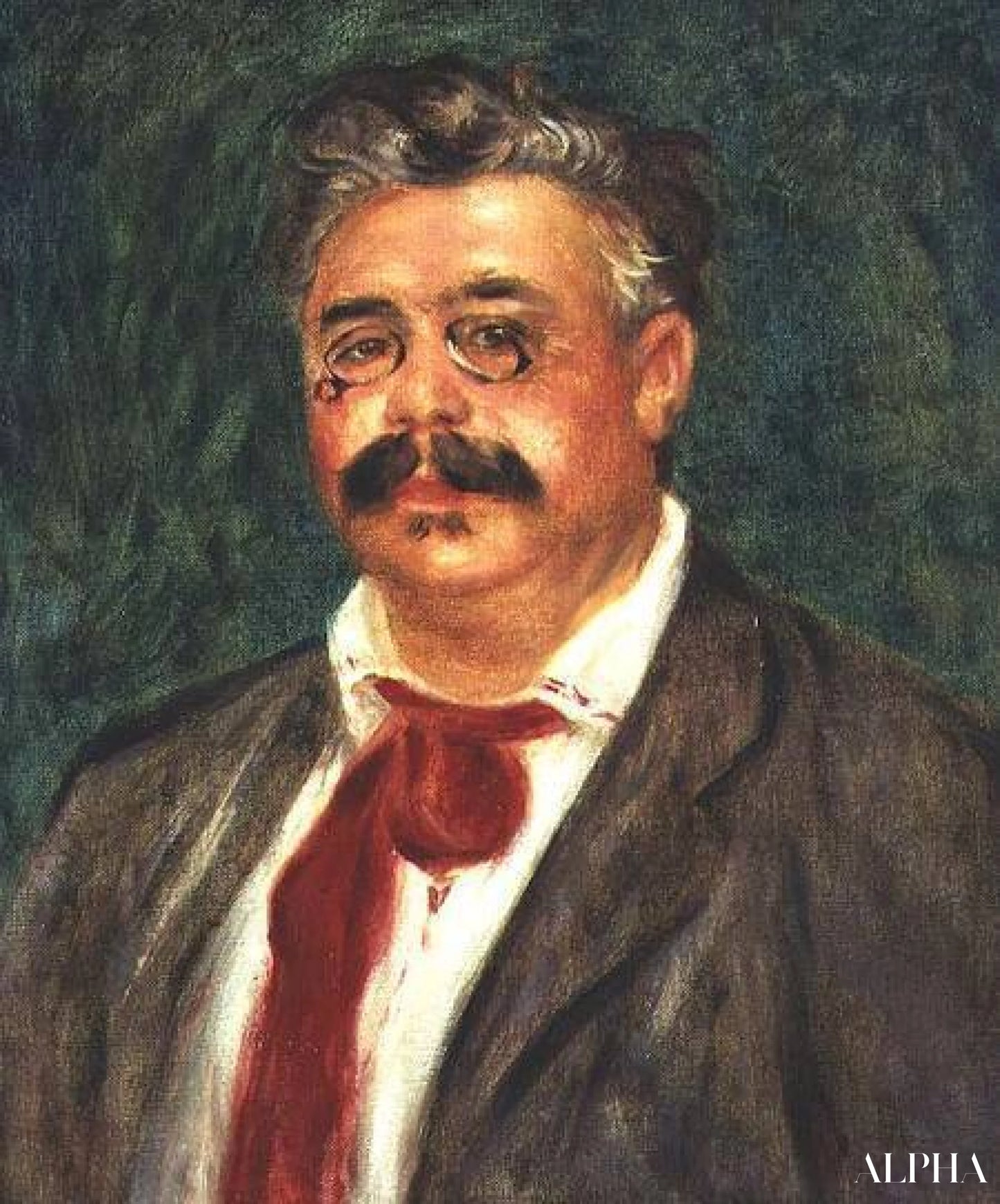 Wilhelm Muhlfeldin muotokuva - Pierre-Auguste Renoir - Taulujen ja korkealaatuisten maalauksien reproduktiot