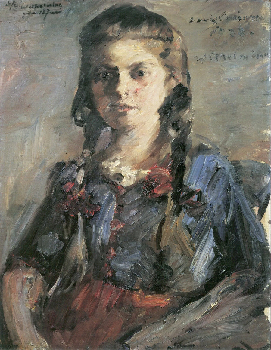 Wilhelminan muotokuva letein - Lovis Corinth