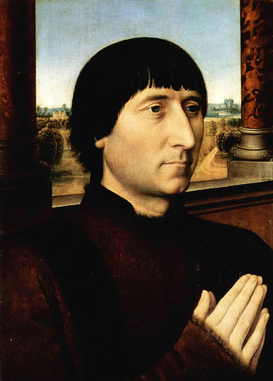 Willem Moreelin, vaimo Barbara van Vlaendenberghin muotokuva - Hans Memling