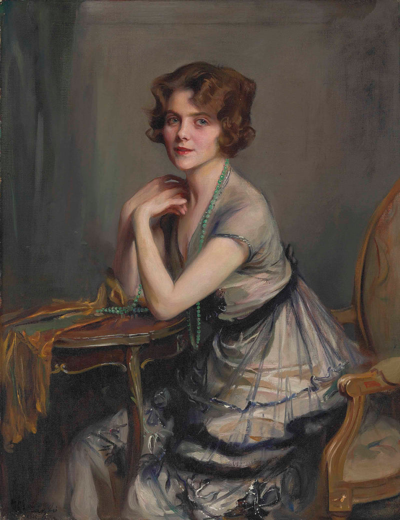 Winnie Melvillen muotokuva, rouva Derek Oldham - Philip de László