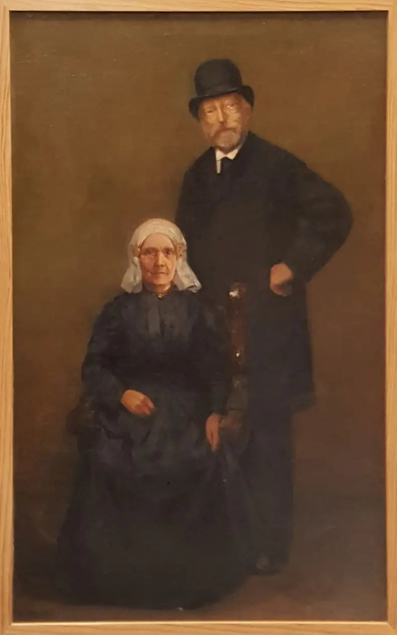 Egbert Kuipersin (1828-1892) ja Jantje Wiegersman (1828-...) muotokuva - Piet Mondrian