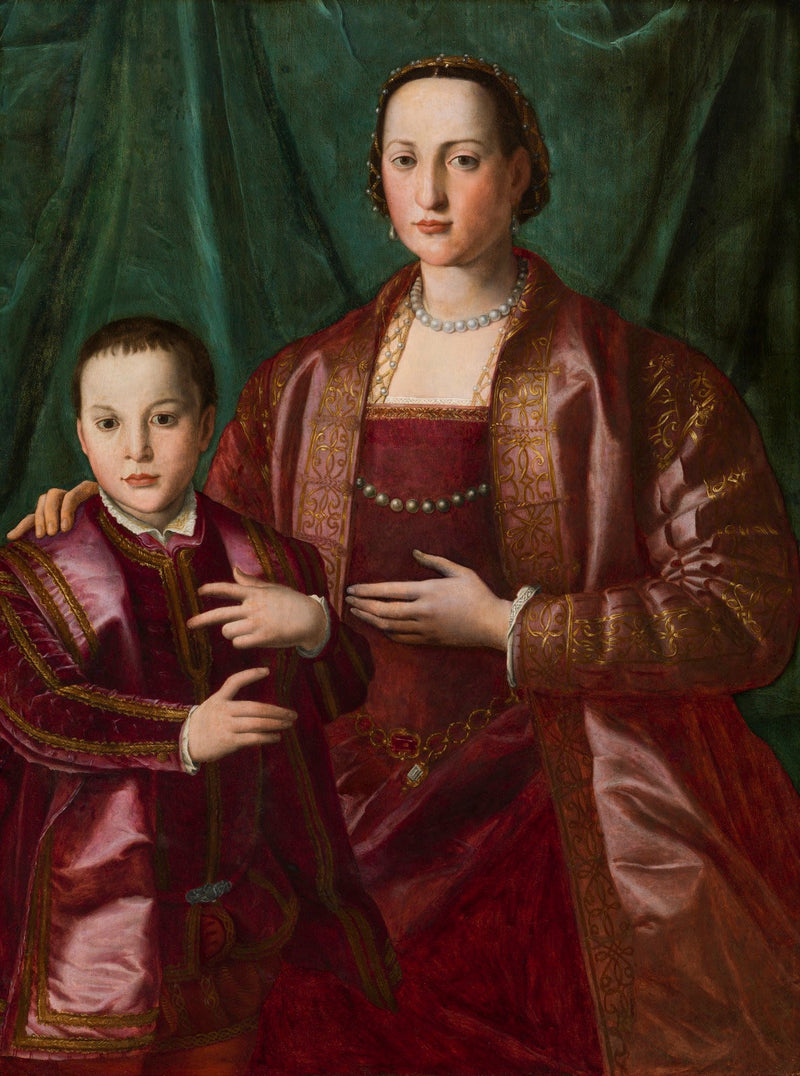 Eleonora toledolaisen ja hänen poikansa, Francesco de' Medici - Bronzino