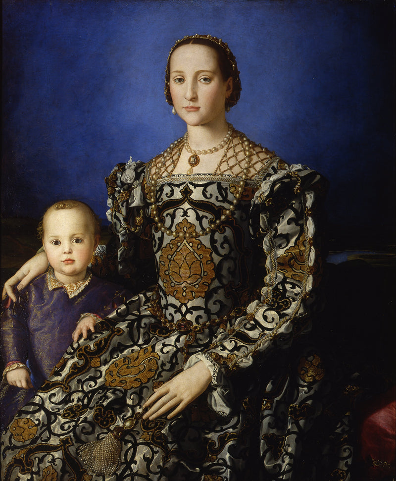 Éléonore de Tolède ja hänen poikansa Giovanni de Médicis - Bronzino