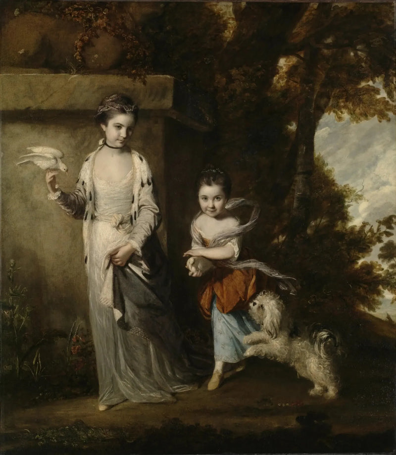 Amabelin ja Mary Jemima Yorken naishahmon muotokuva - Joshua Reynolds