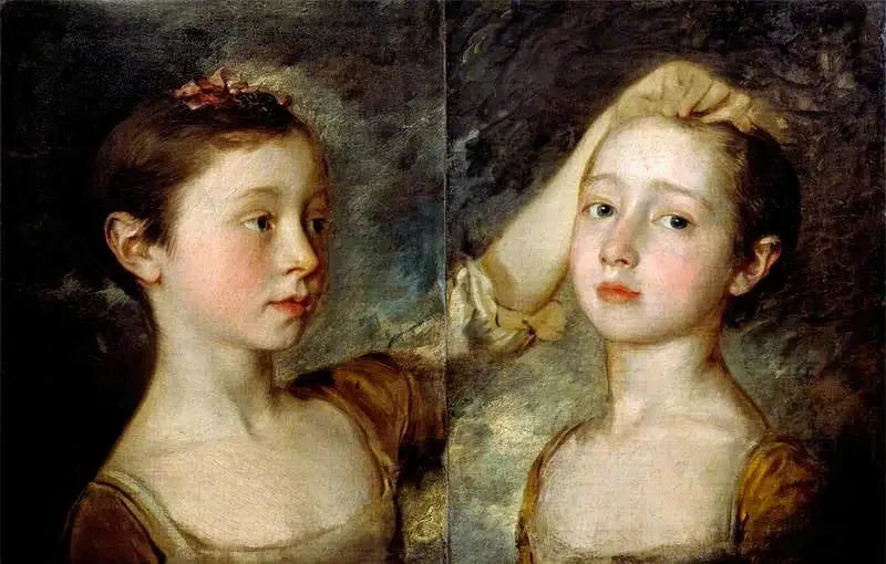 Maalaajan kahden tytön muotokuva - Thomas Gainsborough