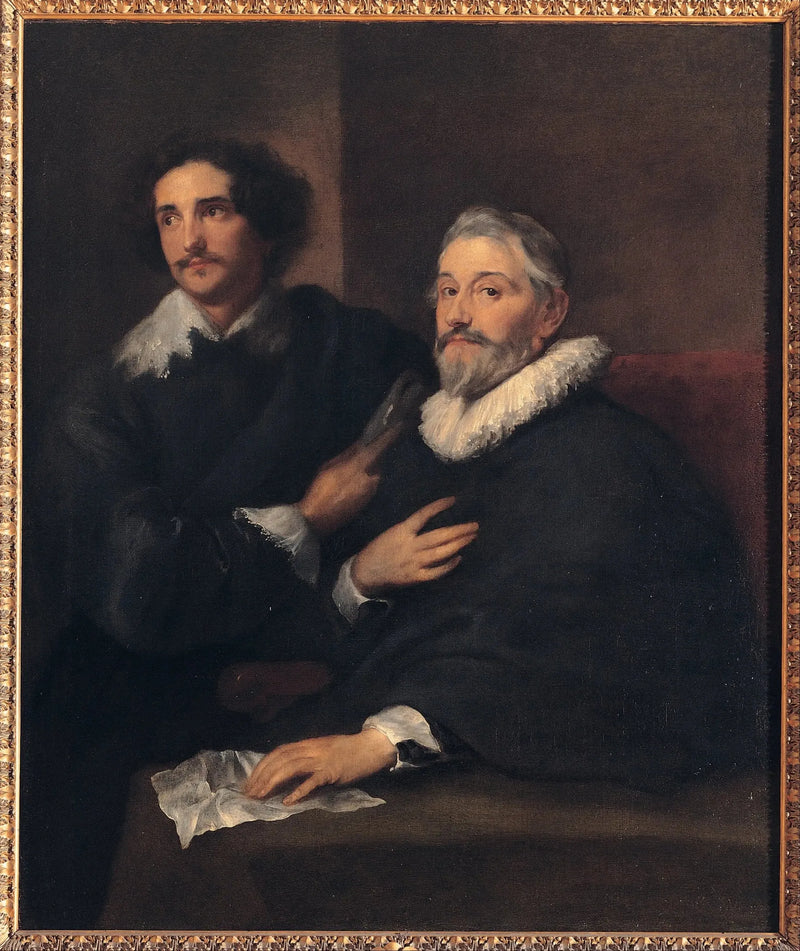 Muotokuva kaivertajista Pieter de Jode van Olden ja Pieter de Jode nuorempi - Antoine van Dyck