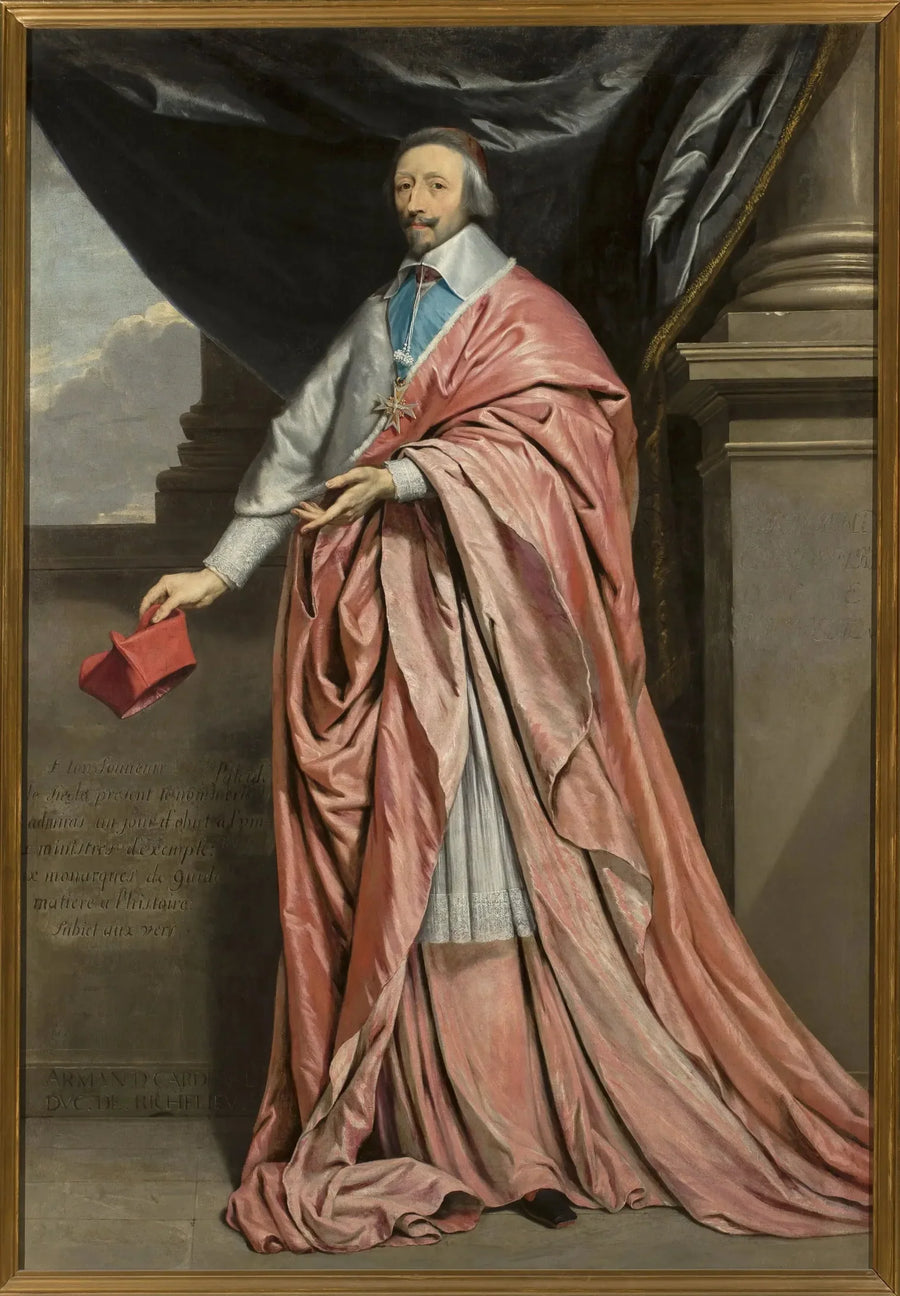 Richelieun kardinaalin muotokuva. - Philippe de Champaigne