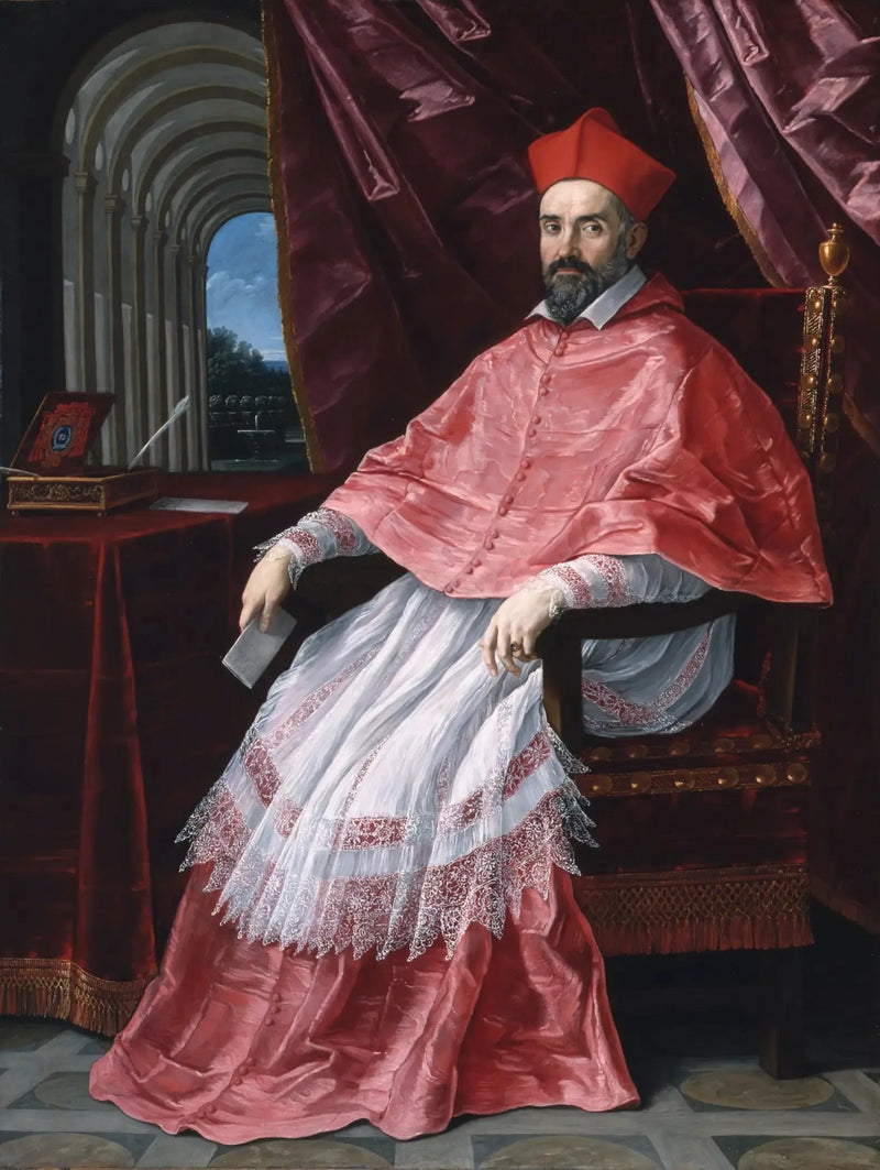 Kardinaali Roberto Ubaldinon muotokuva, paaviurkuri Bolzassa - Guido Reni