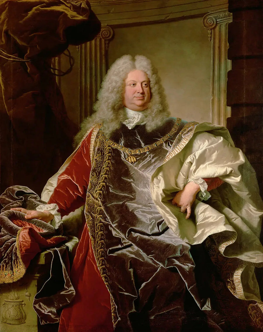 Sinzendorfin kreivin muotokuva Hyacinthe Rigaud'n teoksena - Hyacinthe Rigaud