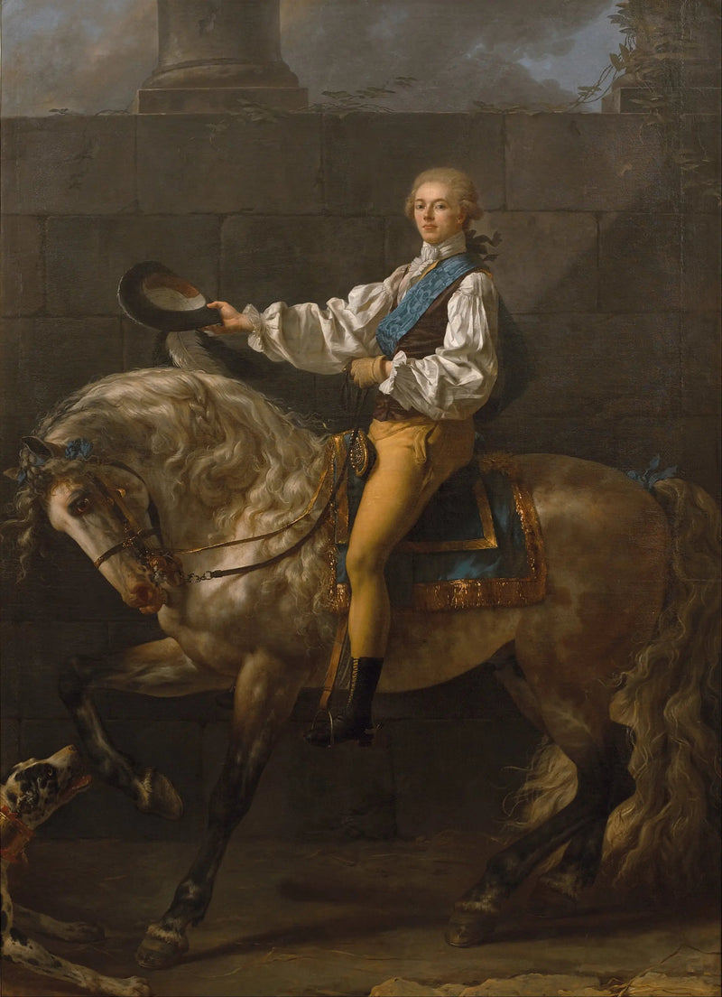 Grafiikka kreivi Stanislas Potockista - Jacques-Louis David