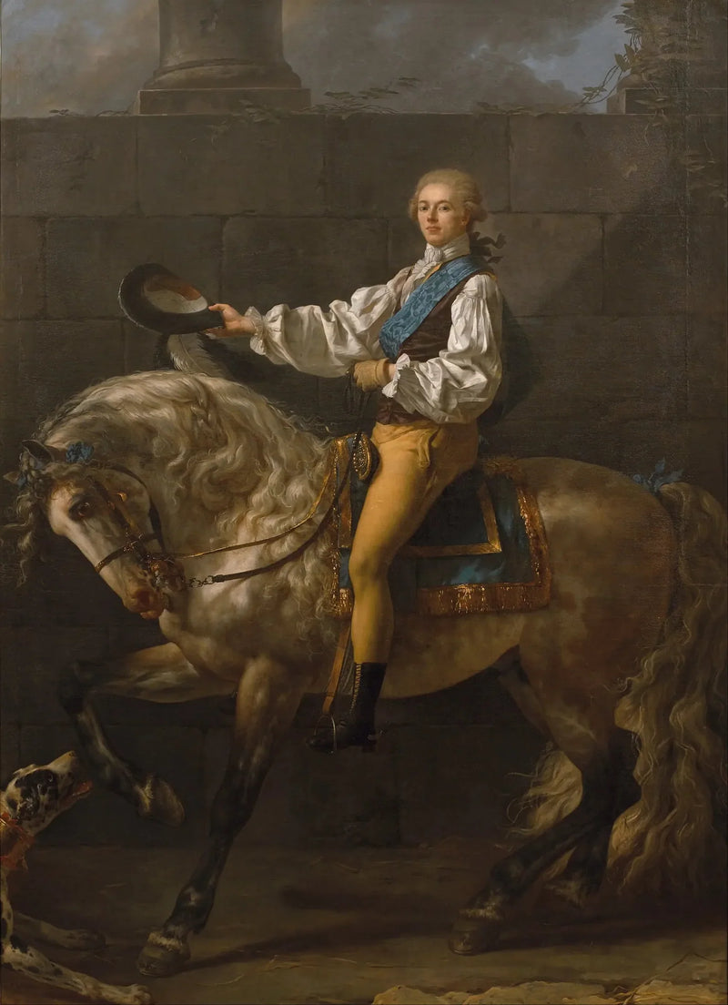 Grafiikka kreivi Stanislas Potockista - Jacques-Louis David