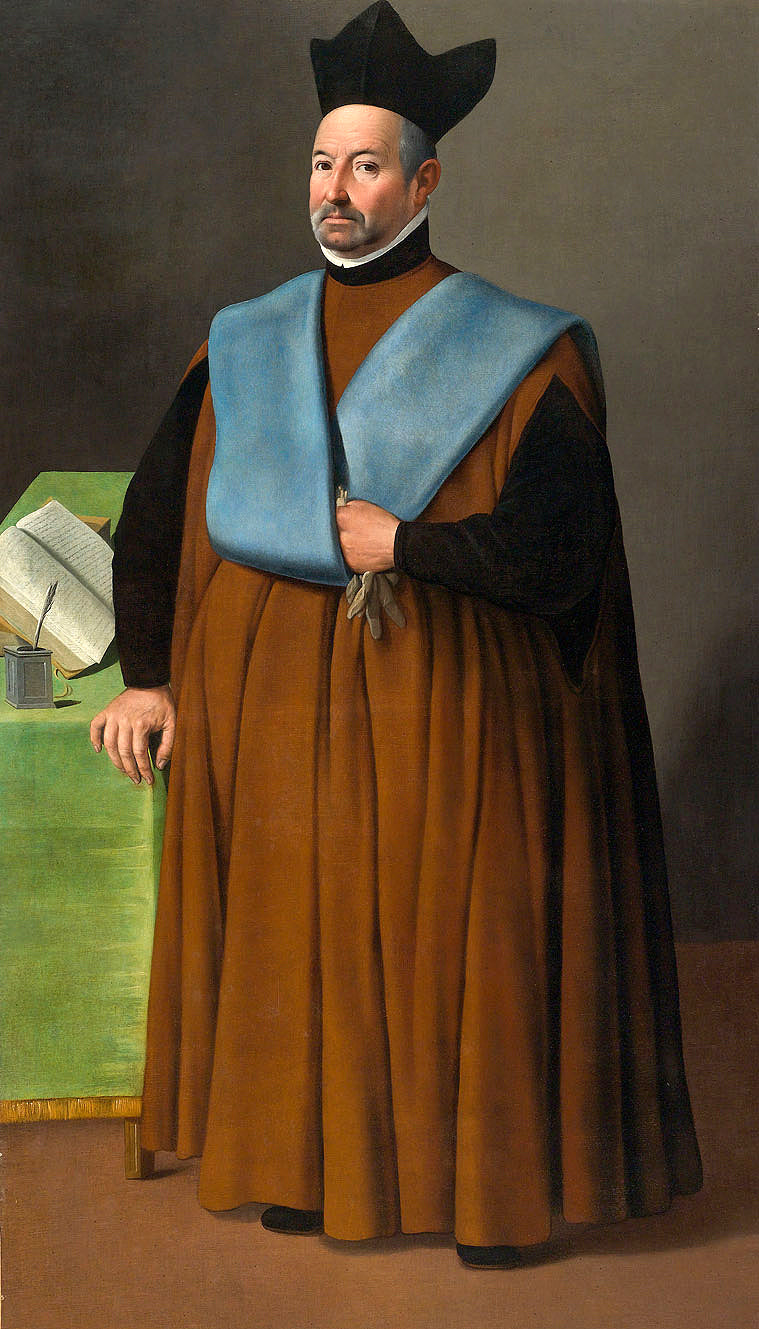 Tohtori Juan Martínez Serranon muotokuva - Francisco de Zurbarán