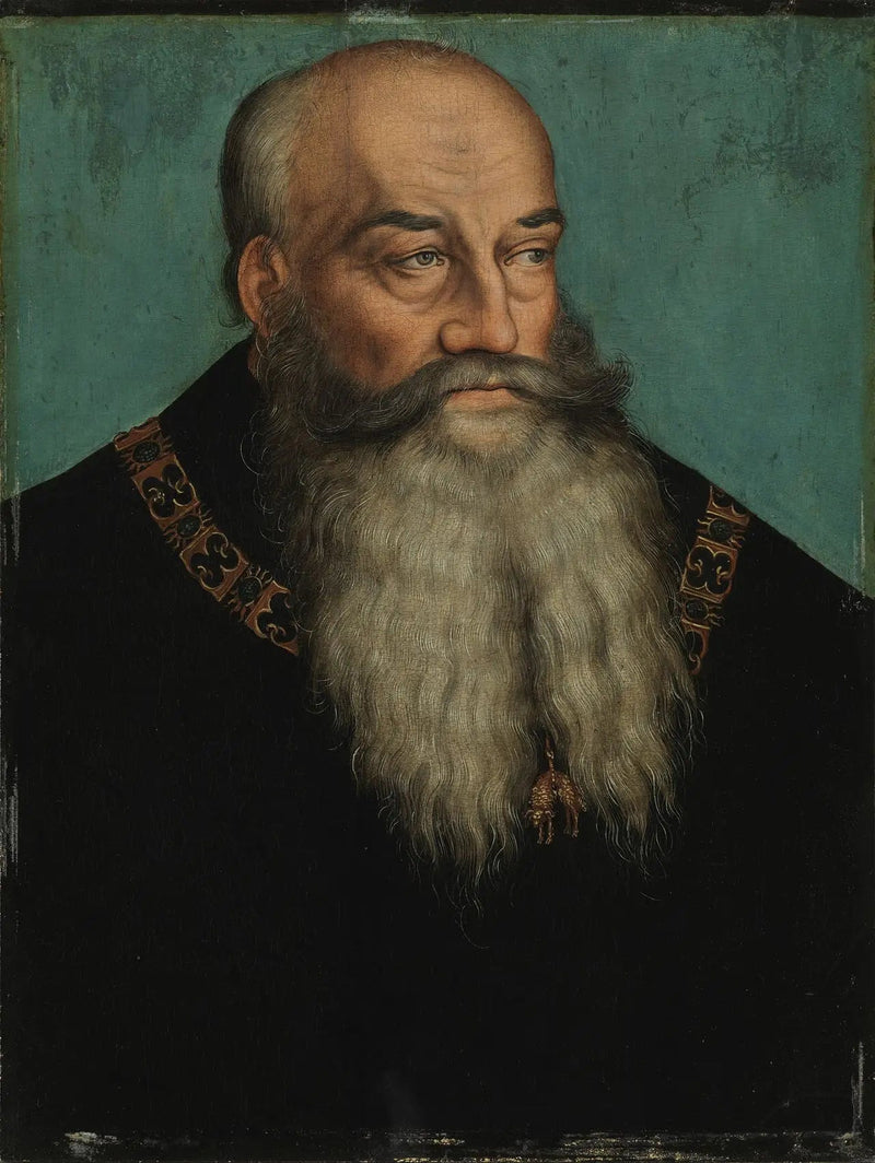 Herttuatar Georges de Saxe, tunnetaan myös nimellä Georges the Barbu - Lucas Cranach vanhempi