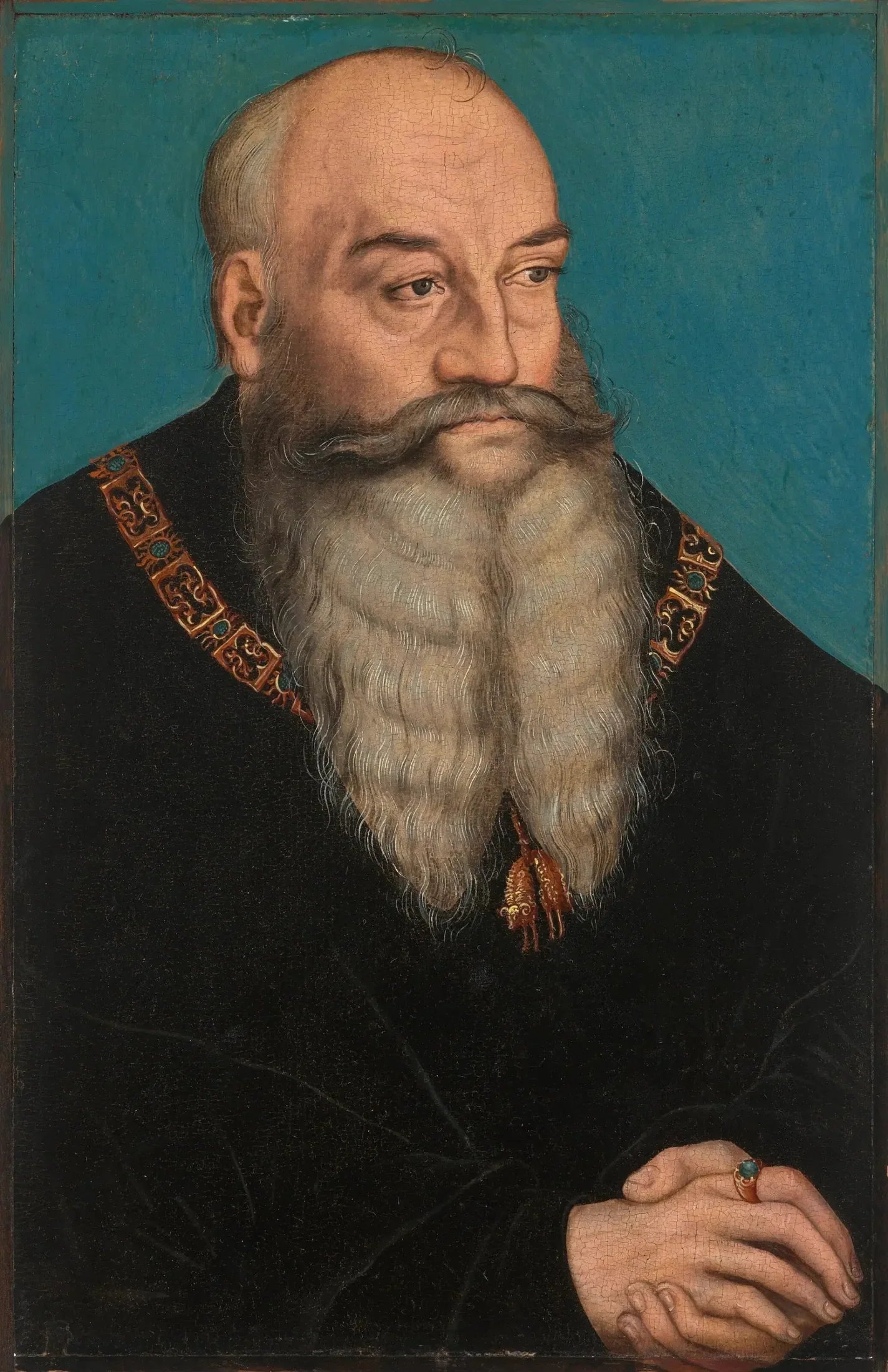 Portrait du duc Georges de Saxe - Lucas Cranach the Elder image 1 reproduction réalisée par Alpha Reproduction