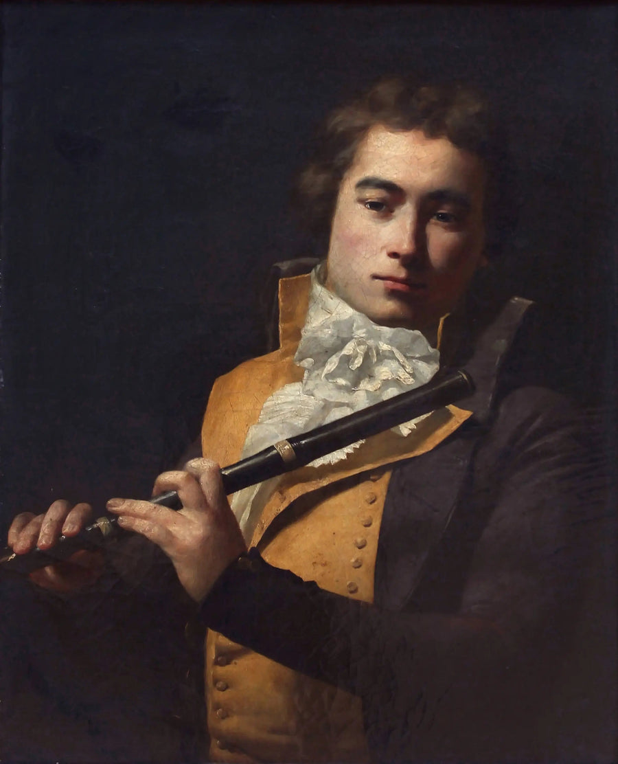 Huilunsoittaja François Devienne - Jacques-Louis David