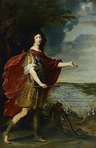 Grand Condé'n muotokuva Rocroi'n taistelukentän edessä (19. toukokuuta 1643) - Juste d'Egmont