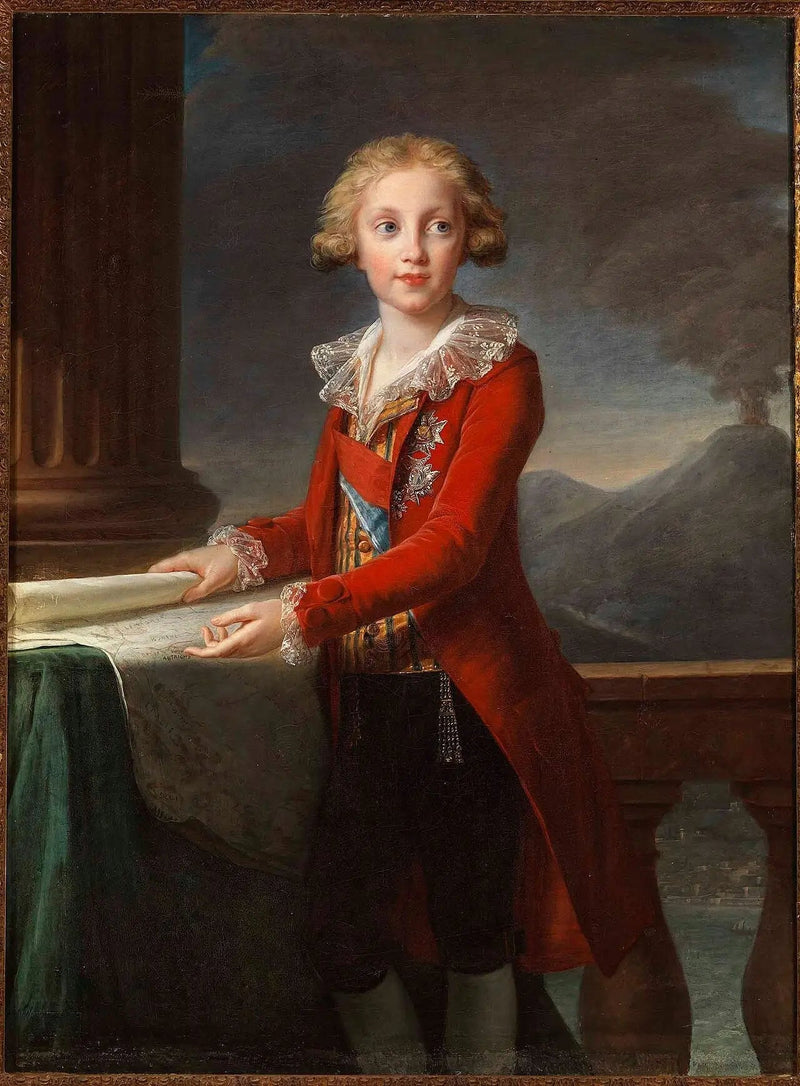 Nuori Francesco de Bourbon-Sicilen muotokuva - Elisabeth Vigeé Le Brun