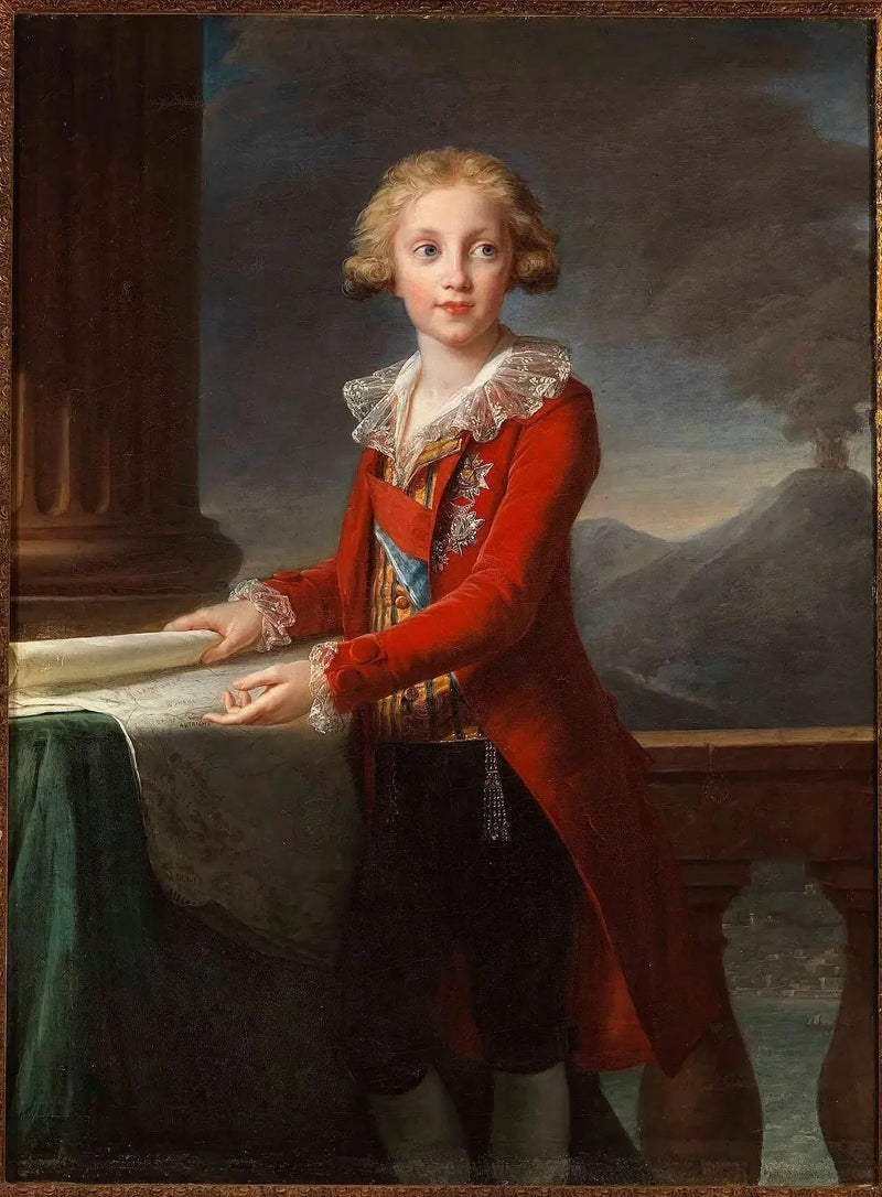 Nuori Francesco de Bourbon-Sicilen muotokuva - Elisabeth Vigeé Le Brun