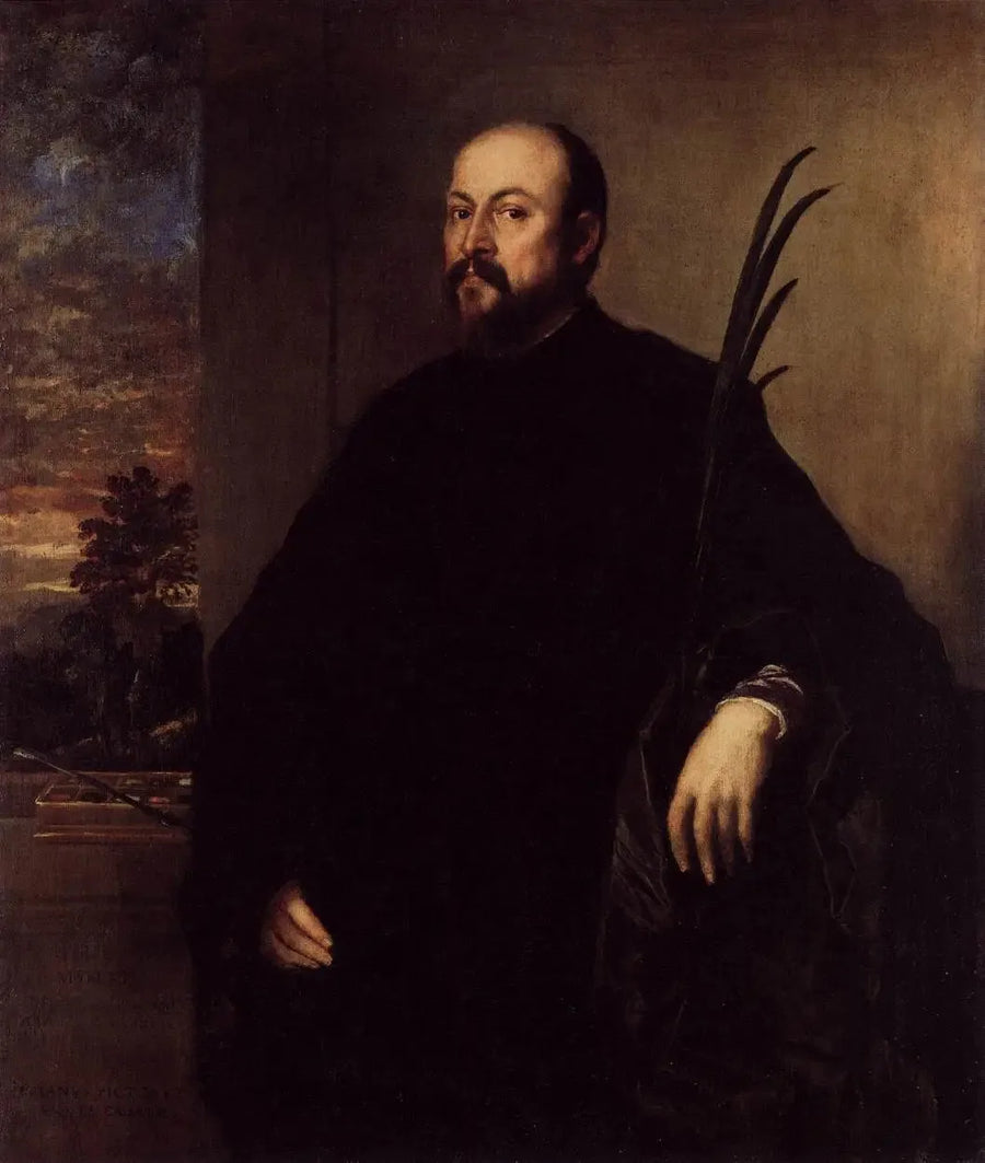 Maalaustarvikkeiden kauppiaan muotokuva Alvise dalla Scala - Titian